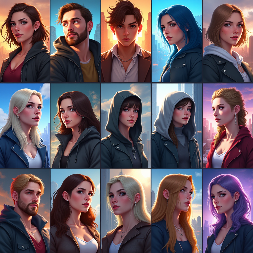 Digital gallery showcasing diverse fan art pieces from various games, featuring character portraits, landscape paintings, and creative reinterpretations in vibrant colors